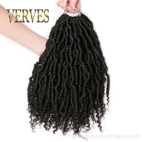Spring Twist culry kinky Crochet Braid Hair Extensions 12 inch,24 strands/pack Synthetic ombre afro kinky twist hair extensions